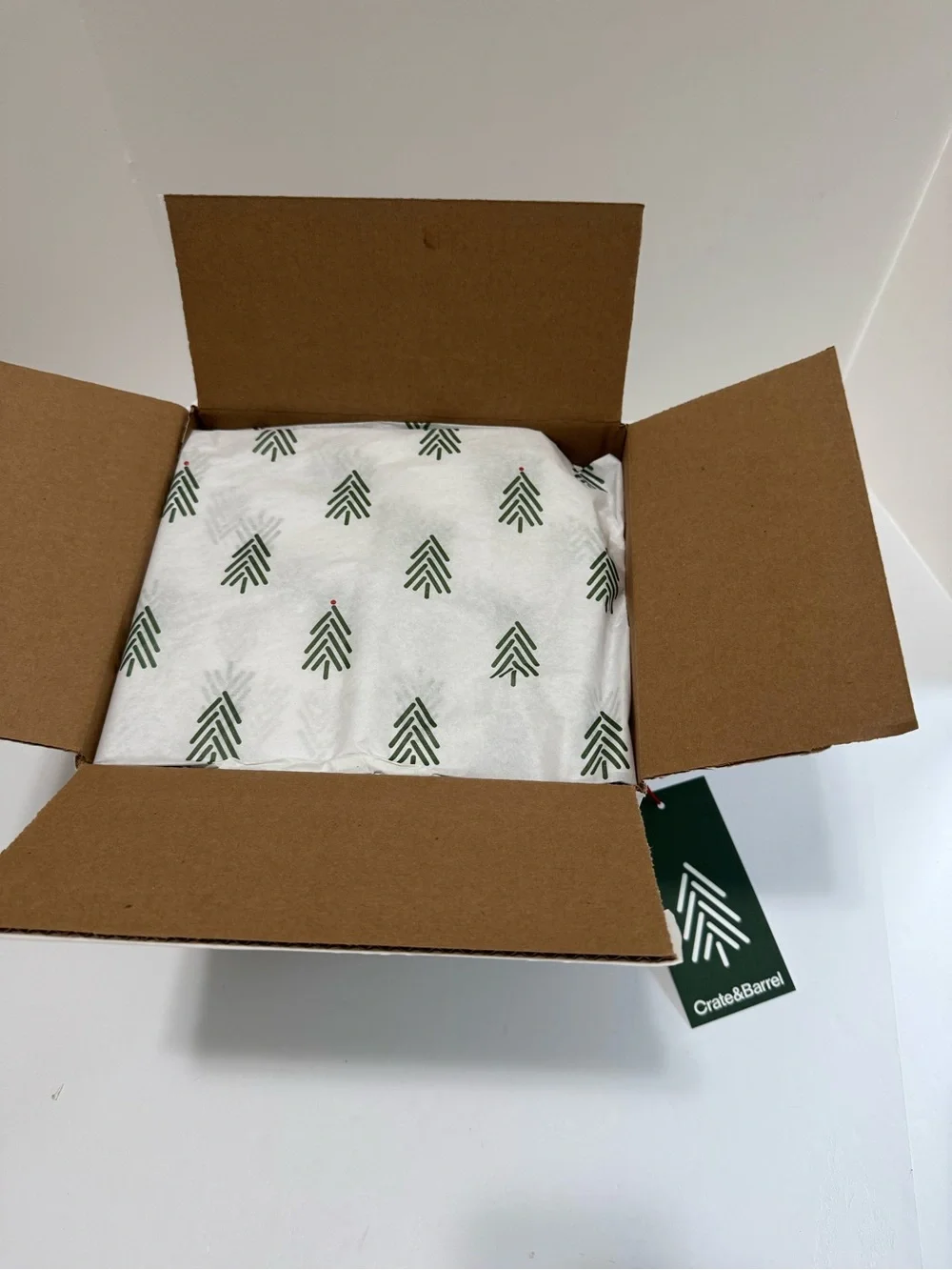 Crate & Barrel Medium LED White Ceramic Snowflake 7in Christmas Decor 684581 NWT
